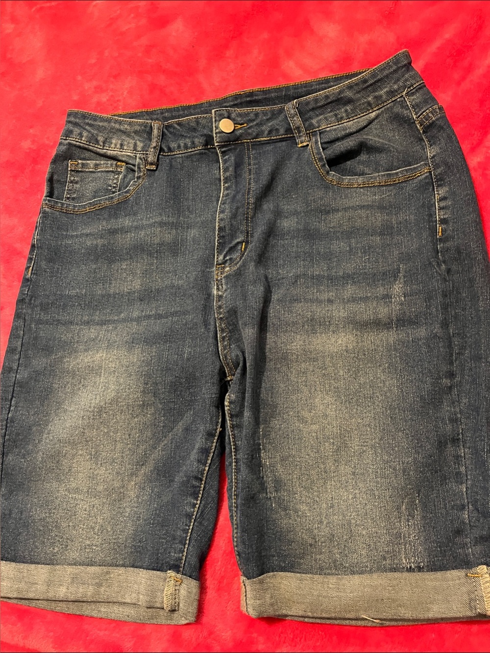 Classic Denim Shorts,Sz 1x(fits12-